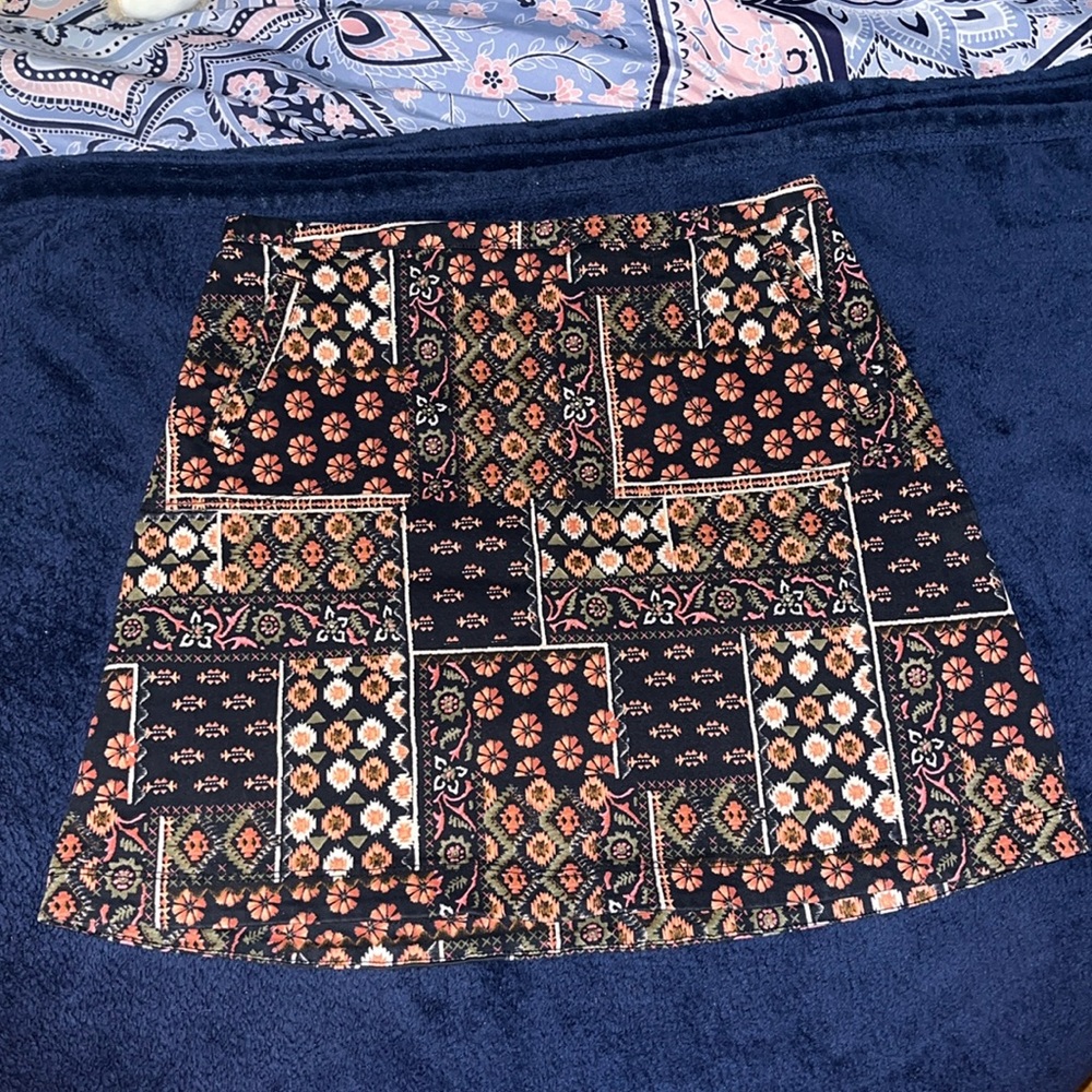 hollister Patterned Mini Skirt
